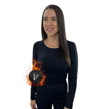 Imagem de Blusa Feminina Térmico Peluciado Grosso Segunda Pele Inverno - AG Indu