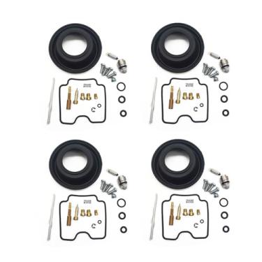 Imagem de Kit de reparo de carburador êmbolo vácuo diafragma válvula de agulha parafuso de ar para Suzuki DRZ400S DRZ400SM DRZ400 DRZ 400 S SM (4 peças)