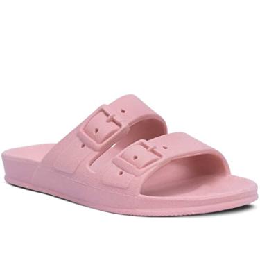 Imagem de Chinelo Infantil Feminino Nº 25 ao 40 Sandália Moda Papete Menina Leve 12.46 (Rosa, BR, Adulto, Numérico, 38)