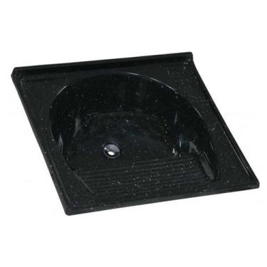 Imagem de Tanque Lavar Roupa Sintético - 67 x 62cm - Preto - Rorato - A.J.RORATO