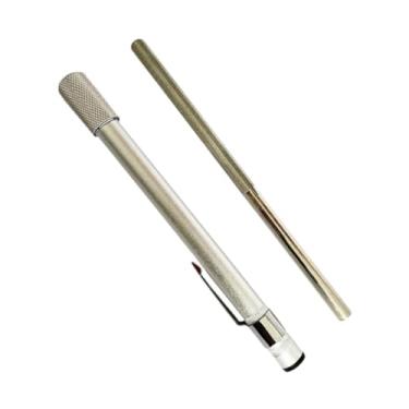 Imagem de simhoa Haste de afiamento de, ferramenta de afiação da faca de cozinha, multifuncional, apontador doméstico para polimento ao ar livre, pesca, Cabeça única Prateada