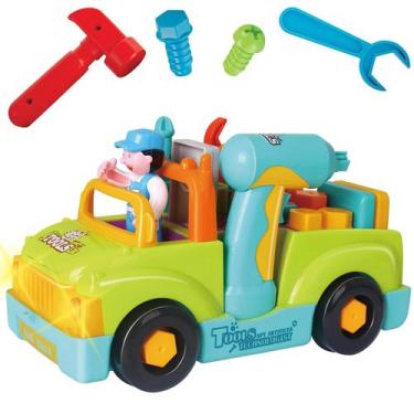 Imagem de Conjunto de Ferramentas de Brinquedo para Bancada - Furadeira Elétrica