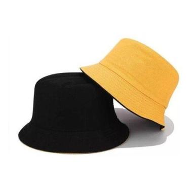 Imagem de Chapéu Bucket Balde Dupla Face Liso Customização Logo Estamp - oem, Pr
