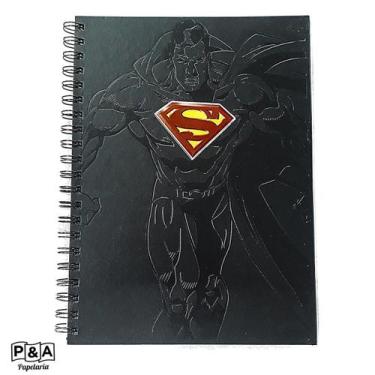 Imagem de Caderno 10 matérias 160 folhas Superman autorelevo -Foroni