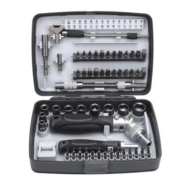 Imagem de 68 Em 1 Conjunto de Chave de Fenda de Catraca, Bits de Aço CRV de Alta Dureza, Alça Com Giro de 180 °, Pontas Magnéticas para Reparos Domésticos, Eletrônicos, Eletrodomésticos e