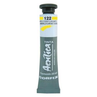 Imagem de Tinta Acrílica Corfix 20ml G1 - 80020, 122 AMARELO CADMIO CLARO