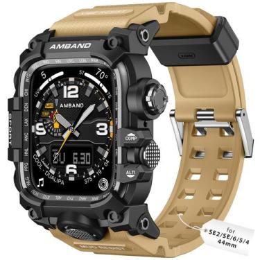 Imagem de Estojo AMBand M3 Rugged com Pulseira para Apple Watch 44mm - Bege