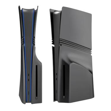 Imagem de MES MERRY Placas Pretas 5 Em 1 Para Ps5 Pro Disc E Digital Edition, Acessórios De Capa Playstation Pro, Painel Lateral Personalizado Substituição - Preto Fosco