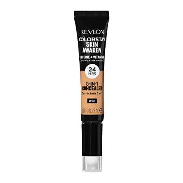 Imagem de REVLON Revlon Colorstay Skin Awaken Corretivo 5 Em 1, Maquiagem Facial Leve, Cremosa E Duradoura Com Cafeína E Vitamina C, Para Imperfeições, Olheiras E Vermelhidão, 0,50 Médio Intenso, 0,27 Fl Oz