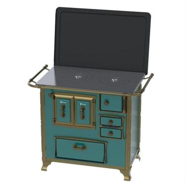 Imagem de Fogao a Lenha GII N 1 Renaissance Turquesa 