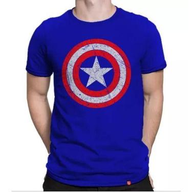 Imagem de Camiseta Capitão América Escudo Camisa Vingadores Marvel - loja dinka,