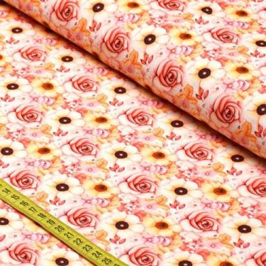 Imagem de Tecido Estampado Para Patchwork - Melissa : Flor 1 (0,50x1,50) - Fabri