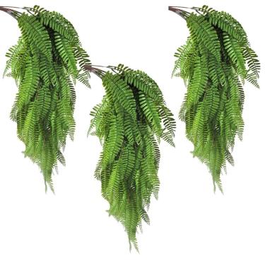 Imagem de Kit 3 Samambaia Artificial Pendente 84Cm Planta Permanente
