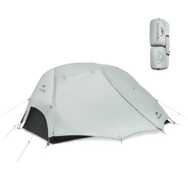 Imagem de Barraca Naturehike Star River UL para 2 pessoas para acampamento Tecido revestido de silicone ultraleve 15D pesa apenas 1,440 g, cobertura dupla compacta à prova d'água e poste de alumínio