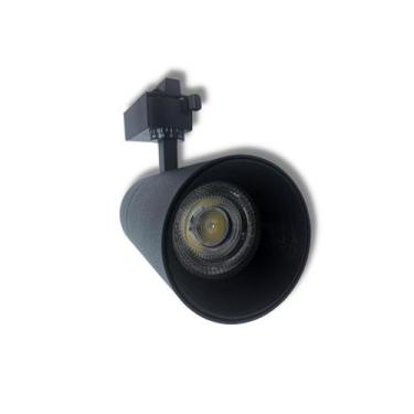 Imagem de Spot Led Para Trilho Eletrificado 30w Preto Luz Fria - LUXOR STORE