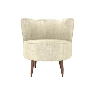 Imagem de Poltrona Decorativa Savana 1 Lugar Boucle Bege Matrix