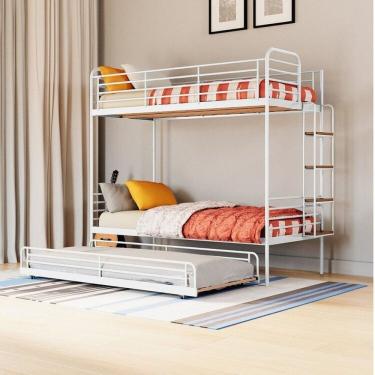 Imagem de Conjunto Treliche Infantil /juvenil Teko Casatema Branco Fosco /Álamo