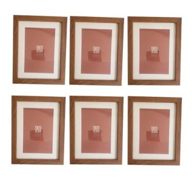 Imagem de Kit 6 Porta Retratos 10x15 Moldura Paspatur Quadro Oklahoma - MultiA