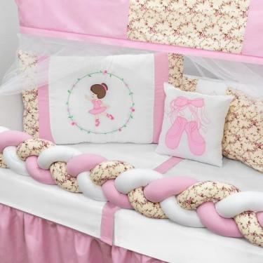 Imagem de Kit De Berço 12 Peças Americano Completo Tricot Enxoval Estampado Luxo