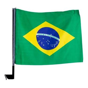 Imagem de Bandeira Brasil Patriota Copa Mundo Eleição Vidro Carro 10pç - BM