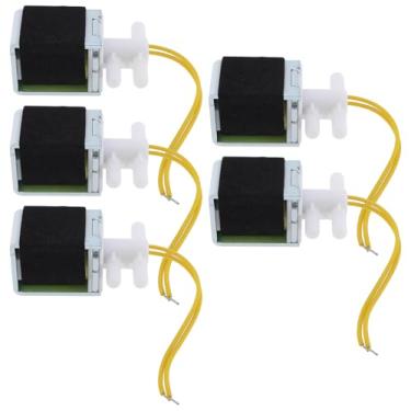 Imagem de Micro Traders 5 peças mini válvula solenoide CC 9-12 V 0,17 A para aparelhos elétricos 3,4 x 13 x 31 mm