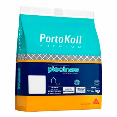 Imagem de Rejunte Para Piscina Acqua Flex Cor Grafite 4kg Portokoll