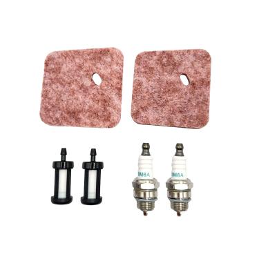 Imagem de Ulifebet Pacote com 2 filtros de ar com filtro de combustível kit de vela de ignição compatível com FS55 FS38 FS45 FS46 FC55 HL45 HS45 FS55RC FS55CE FS55T KM55CE KM55 KM55R Aparador de cordas de