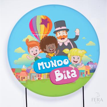 Imagem de Painel Decorativo para Festa 1,80x1,80 metros Vesti Fácil com Elástico Mundo Bita - Fera Print