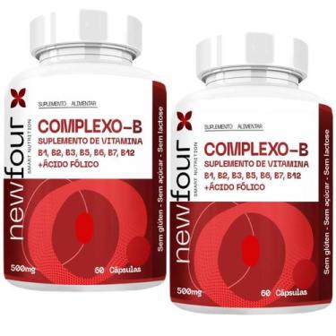 Imagem de Complexo-B Vitaminas + Ácido Fólico Kit 02 Unidades - New Four