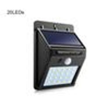 Imagem de Luminária Solar Parede 30 Leds  Sensor Movimento Externa - Rico Import