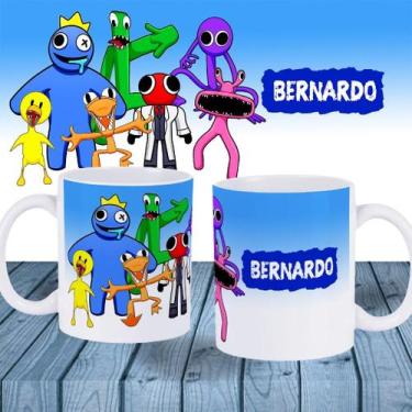 Imagem de Caneca Rainbow Friends personalizada com nome - Caneca de plástico (po