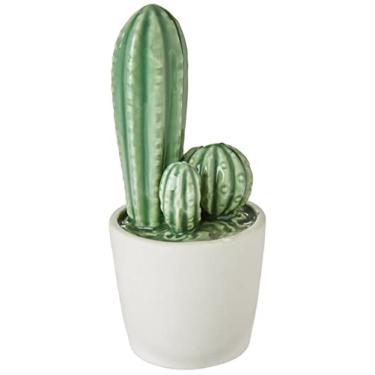 Imagem de Cactus Adorno 15 * 6cm Ceramica Verd/bran Av Cacto Home & Co Único