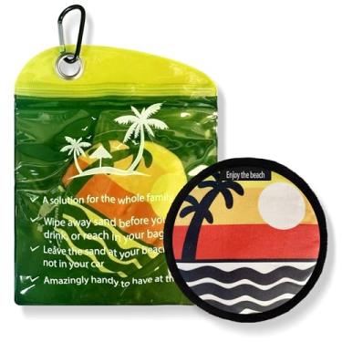 Imagem de DIFENLUN Removedor de areia de praia, luvas de limpeza de areia, crianças em família, essenciais para férias de verão, acessórios de lua de mel, equipamento de cruzeiro, essenciais para férias, sem