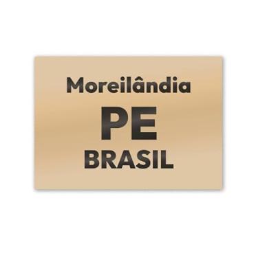 Imagem de Imã de Geladeira Moreilândia Pernambuco MDF 8x5 para Cidade