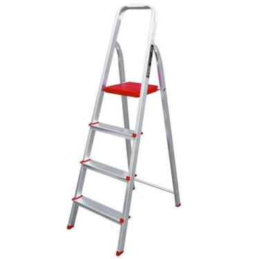 Imagem de Escada de alumínio 4 degraus residencial - ESC0063 - Botafogo