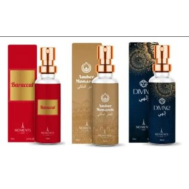 Imagem de Kit 3 Perfumes Árabes De 15 Ml (Baraccat, Divine,) Da Moments Paris