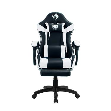 Imagem de Cadeira Gamer Fox Racer Zerda com Apoio de Pés Branca - W20