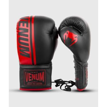 Imagem de Venum Luvas de boxe Shield Pro - com atacadores - Preto/Vermelho - 227 g