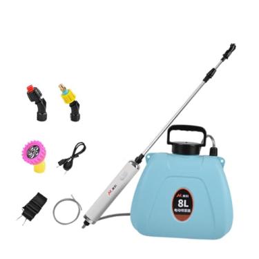 Imagem de WeiLaiKeQi Pulverizador elétrico de jardim, cabo recarregável, grande capacidade de 8L, economiza esforço, pulverizador elétrico com haste retrátil para gramado, Use Cerca de 200 Minutos