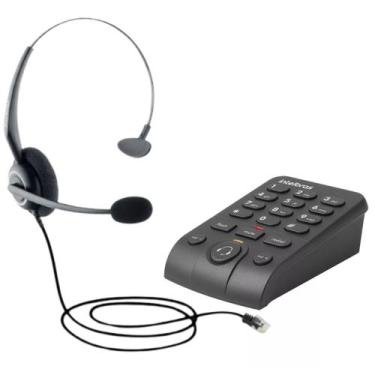 Imagem de Telefone Headset Intelbra Hsb 40 Base Discadora Telemarketing Profissi