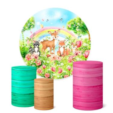 Imagem de Trio Capas Cilindro + Painel Sublimado 1,50m Bosque (K1BSQ0031)