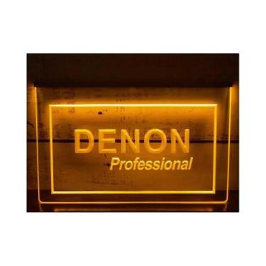 Imagem de Sinal De Néon LED Com Escultura 3D Denon Home Theater Áudio Arte De Pa
