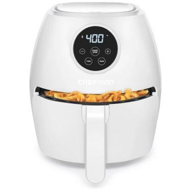 Imagem de Fritadeira Elétrica AirFryer 3.7L com Painel Digital e Desligamento Automático, 110V, CHEFMAN, Branca