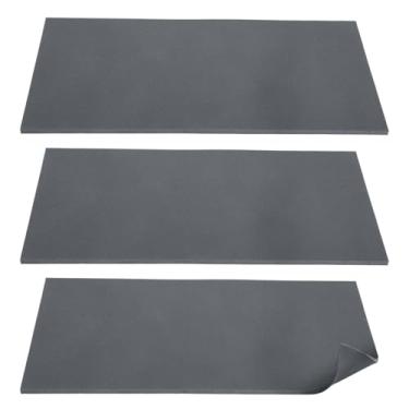 Imagem de 3 peças de almofadas de prensa térmica de silicone, 20 x 10 x 0,3 cm, tapete de prensa térmica resistente a dois lados, folha lavável fácil para projetos de transferência de isolamento de vinil HTV