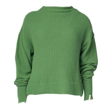 Imagem de Blusa Feminina Biamar Tricot Fio Pluma Recorte Lateral Verde-Feminino