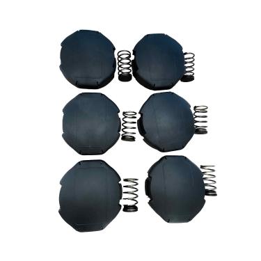 Imagem de Austkokiyo X472000070 Tampa de cabeça de aparador Speed Feed 400 com kit de mola adequada para Echo Weed Eater Head SRM-225 SRM-230 PAS-225, pacote com 6 capas de carretel de 10 cm