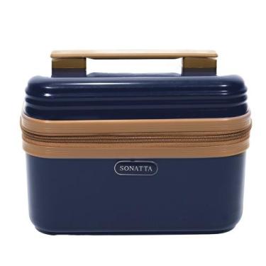 Imagem de Frasqueira De Mão Pequena Maleta Viagem Necessaire Sonatta, Azul