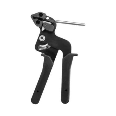 Imagem de Alicate De Aperto E Corte Para Abraçadeiras De Aço Inoxidável Com Trav