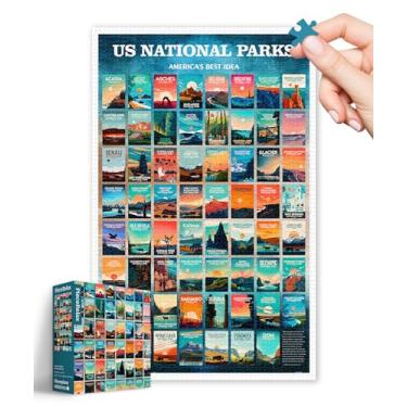 Imagem de PieceRelax Quebra-Cabeças De Plástico Para Adultos 4000 Peças - Studio Inception - Parques Nacionais Dos Eua Jogos De Mesa E Presentes Mais Satisfatórios Nenhum Tapete De Quebra-Cabeça Necessário [H