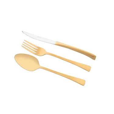 Imagem de Wolff FAQUEIRO 130PC AÇO INOX C/ESTOJO BERNA DOURADO